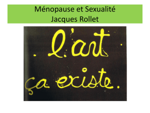 Menopause et séxualite - Association Marocaine de sexologie