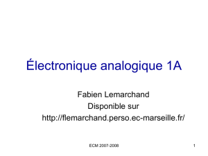 Electronique analogique 1A