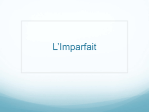 L`Imparfait