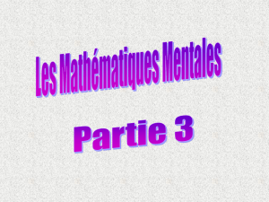 Maths mentales # 3 - Français