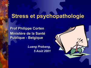 Stress et psychopathologie