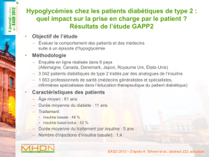 Hypoglycémies chez les patients diabétiques de type 2