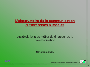 Observatoire de la communication 2005
