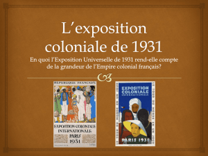 L`exposition coloniale de 1931