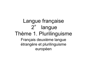 Langue française II débutants Module A: Apprendre le français