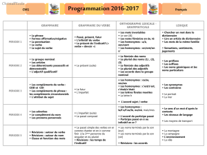 Programmation Cm1_Français
