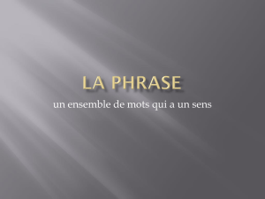 La phrase