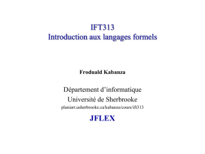 JFlex. - PLANIART - Université de Sherbrooke