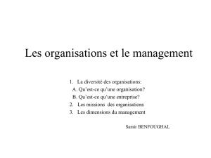 Les organisations et le management - merle