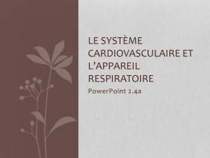 PowerPoint 2.4a, Le système cardiovasculaire