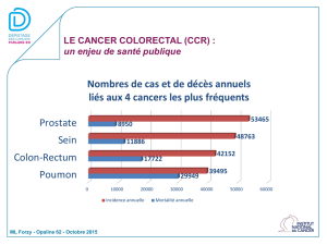 LE CANCER COLORECTAL (CCR)