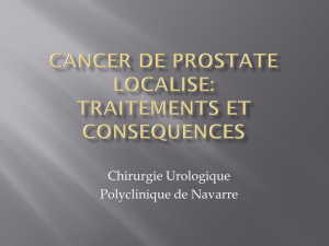 cancer de prostate - CERCLE PYRENEEN DE GYNECOLOGIE