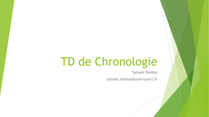 TD de Chronologie