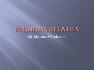 pronoms relatifs