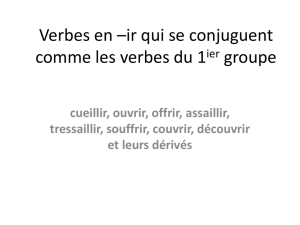 Les verbes du 3e groupe