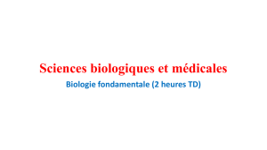 Sciences biologiques et médicales