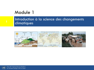 Introduction à la science des changements climatiques