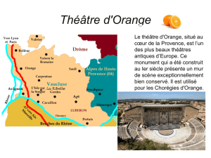 Théâtre d`Orange - Collège Saint Hilaire