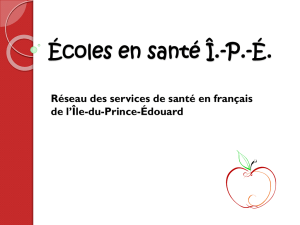 Écoles en santé Î.-P.-É. - Société Santé en français