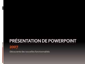 Présentation de PowerPoint 2007 - psychopathologie semestre 2