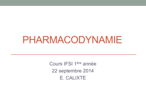 cours pharmacodynamie ifsi fdf 2014