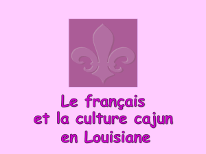 Le français et la culture cajun en Louisiane