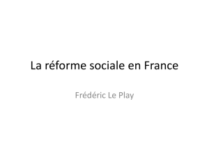 La Réforme sociale F. Le Play - moodle@paris