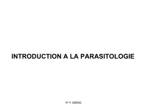 INTRODUCTION PARASITOLOGIE