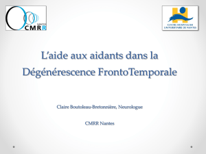 L*aide aux aidants dans la DFT Claire Boutoleau