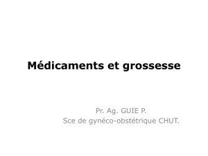 Médicaments et grossesse - Gyneco-Ci