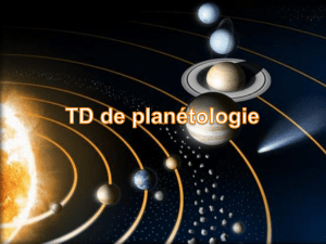 TD de planétologie