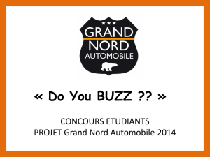 CONCOURS ETUDIANTS PROJET Grand Nord Automobile 2014