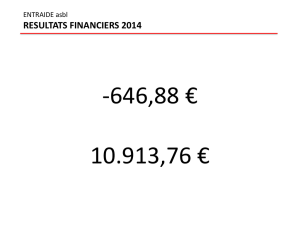 resultats financiers 2014