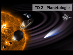 TD 1 - Planétologie