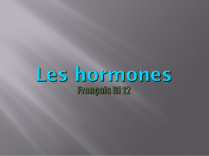 Les hormones en fr