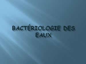 Bactériologie des eaux