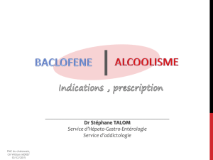 baclofene , alcoolisme