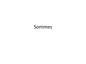Sommes - Euler