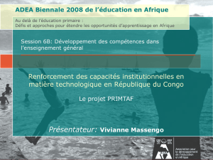 ADEA Biennale 2008 de l`éducation en Afrique