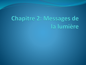 Chapitre 2: Messages de la lumière