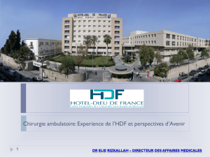 Information - Hôtel Dieu de France