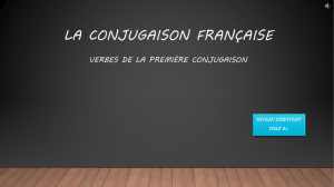 La première conjugaison française