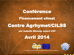 Module Finance - Présentation 7 - Global Climate Change Alliance