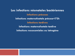 Infections néonatales