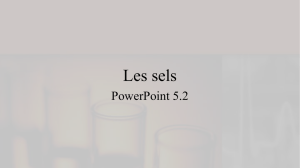 5.2, Les sels, PowerPoint - Le Site Web de Jeff O`Keefe