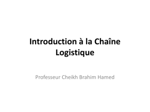 Introduction a la chaine logistique