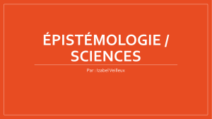 Épistémologie / sciences