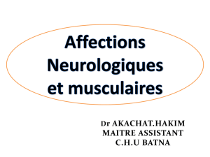 Affections neurologiques et musculaires