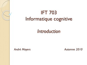 Introduction Informatique cognitive