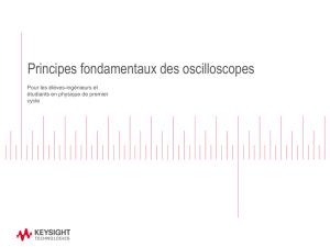 Principes fondamentaux des oscilloscopes